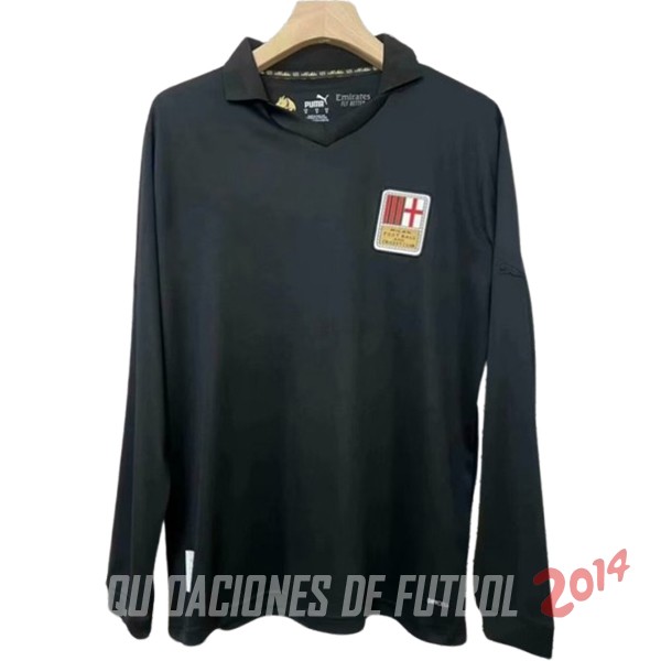 Tailandia Especial Portero Camiseta Manga Larga AC Milan 2024/2025 Negro