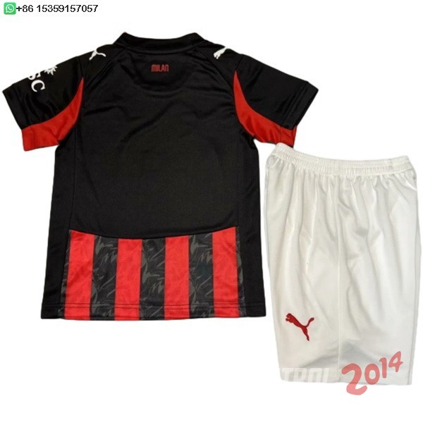 Camiseta Del Conjunto Completo AC Milan Primera Concepto 2025/2026