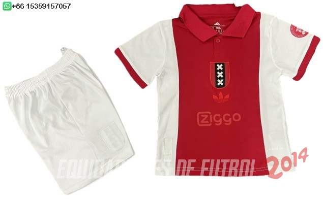 Camiseta Del Conjunto Completo Ajax Ninos Especial 2025/2026 Rojo