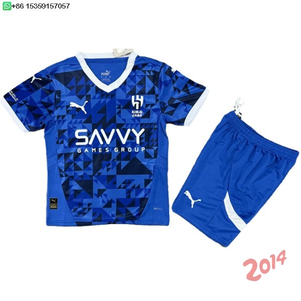 Camiseta Del Conjunto Completo Al Hilal Saudi Nino Primera 2024/2025