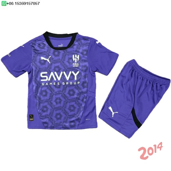 Camiseta Del Conjunto Completo Al Hilal Saudi Ninos Tercera 2024/2025