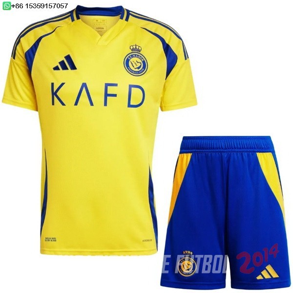 Camiseta Del Conjunto Completo Al Nassr Nino Primera 2024/2025