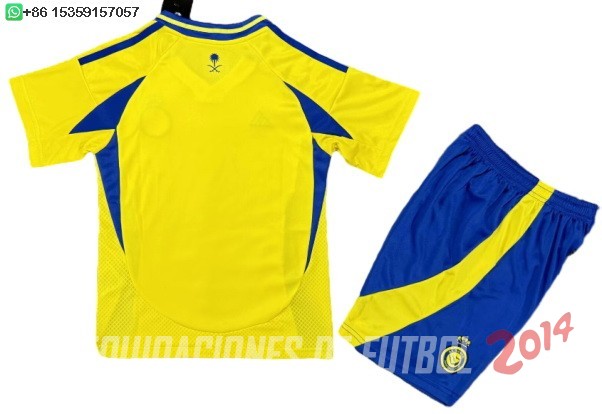 Camiseta Del Conjunto Completo Al Nassr Nino Primera 2024/2025
