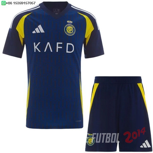 Camiseta Del Conjunto Completo Al Nassr Ninos Segunda 2024/2025