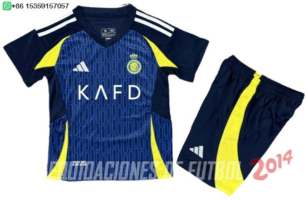 Camiseta Del Conjunto Completo Al Nassr Ninos Segunda 2024/2025