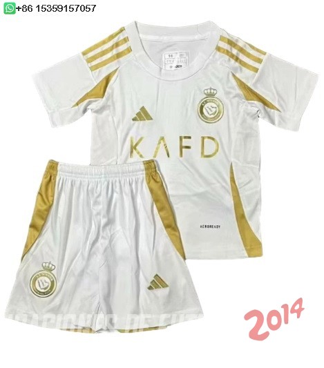 Camiseta Del Conjunto Completo Al Nassr Ninos Tercera 2024/2025