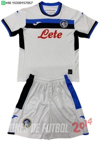 Camiseta Del Conjunto Completo Atalanta Ninos Segunda 2024/2025