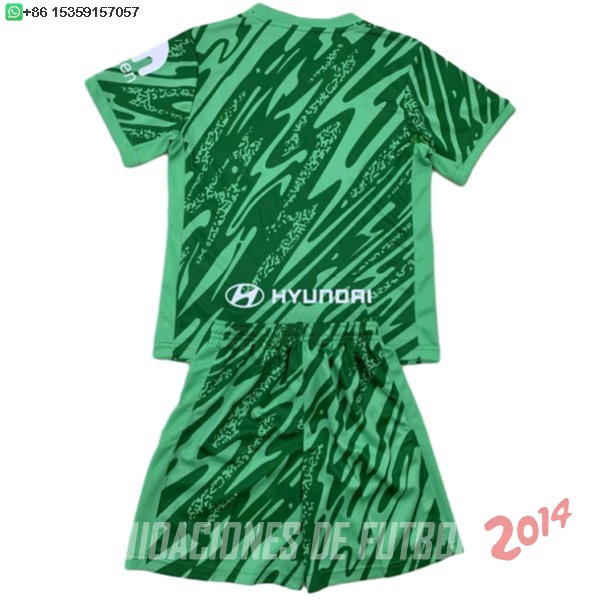 Camiseta Del Conjunto Completo Atlético Madrid Ninos Portero 2024/2025 Verde