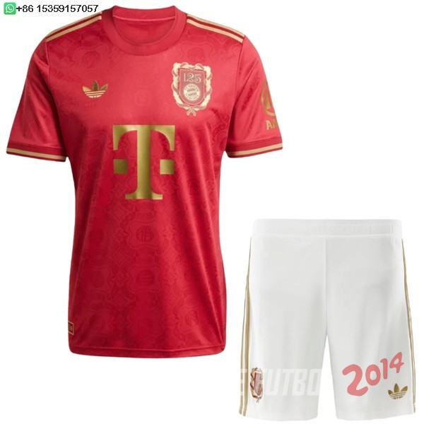 Camiseta Del Conjunto Completo Bayern Munich Ninos Especial 2025/2026 I Rojo
