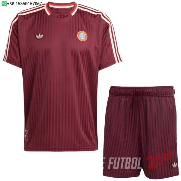 Camiseta Del Conjunto Completo Bayern Munich Ninos Especial 2025/2026 Rojo