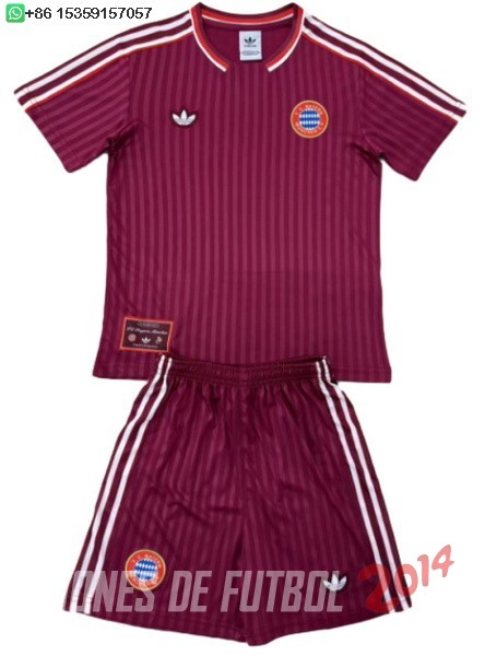 Camiseta Del Conjunto Completo Bayern Munich Ninos Especial 2025/2026 Rojo
