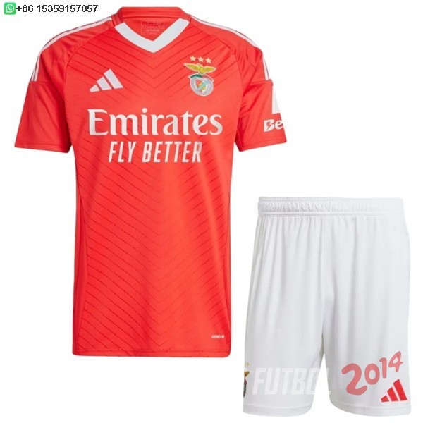 Camiseta Del Conjunto Completo Benfica Nino Primera 2024/2025