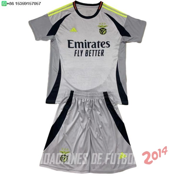 Camiseta Del Conjunto Completo Benfica Ninos Tercera 2024/2025