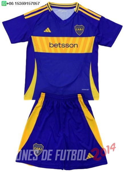 Camiseta Del Conjunto Completo Boca Juniors Nino Primera 2024/2025