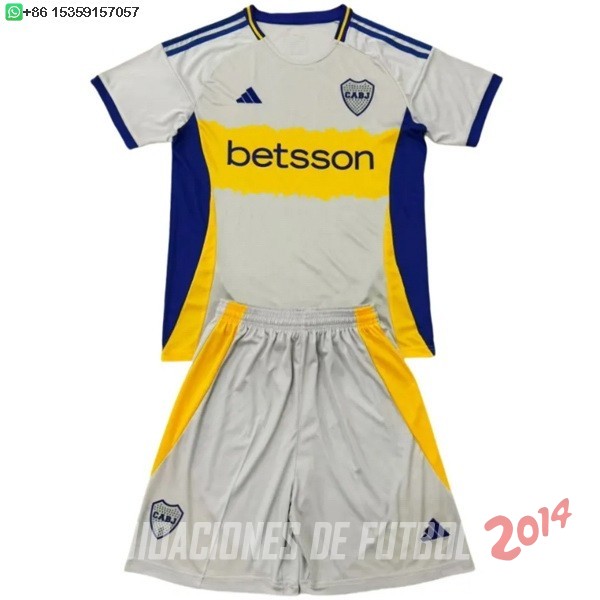 Camiseta Del Conjunto Completo Boca Juniors Ninos Concepto 2025/2026 Gris