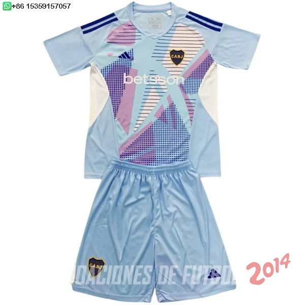 Camiseta Del Conjunto Completo Boca Juniors Ninos Portero 2024/2025 Azul