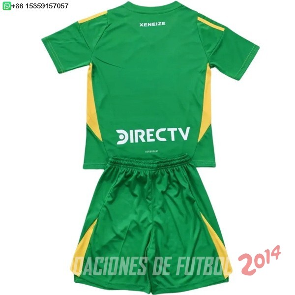 Camiseta Del Conjunto Completo Boca Juniors Ninos Portero 2024/2025 Verde