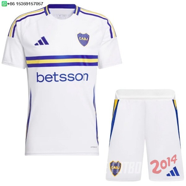 Camiseta Del Conjunto Completo Boca Juniors Ninos Segunda 2024/2025