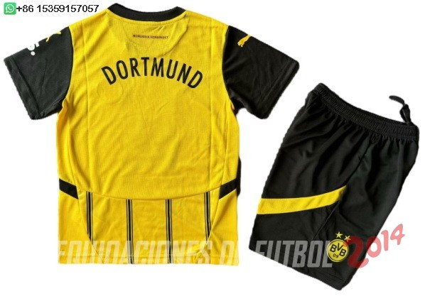 Camiseta Del Conjunto Completo Borussia Dortmund Nino Primera 2024/2025