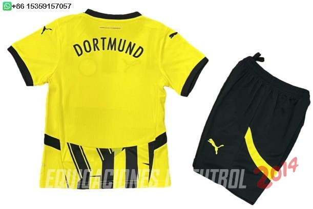Camiseta Del Conjunto Completo Borussia Dortmund Ninos Especial 2024/2025 Amarillo