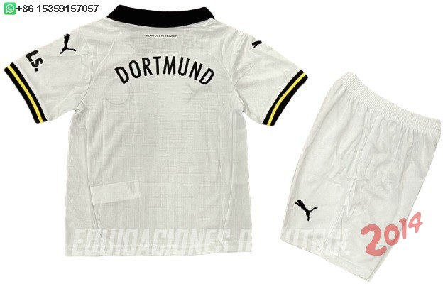 Camiseta Del Conjunto Completo Borussia Dortmund Ninos Tercera 2024/2025
