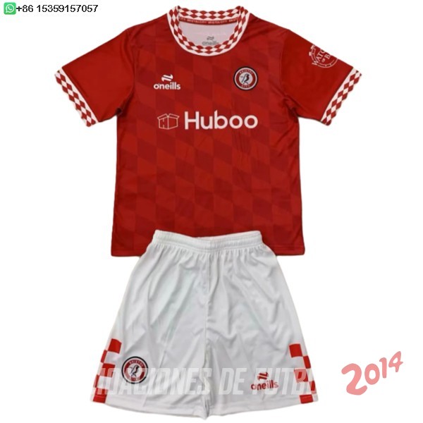 Camiseta Del Conjunto Completo Bristol City Nino Primera 2024/2025