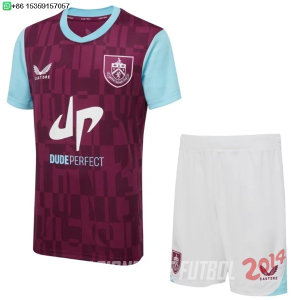 Camiseta Del Conjunto Completo Burnley Nino Primera 2024/2025