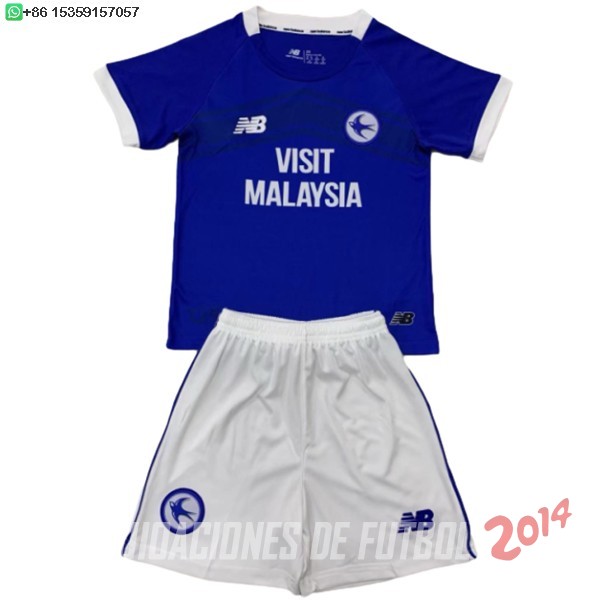 Camiseta Del Conjunto Completo Cardiff City Nino Primera 2024/2025