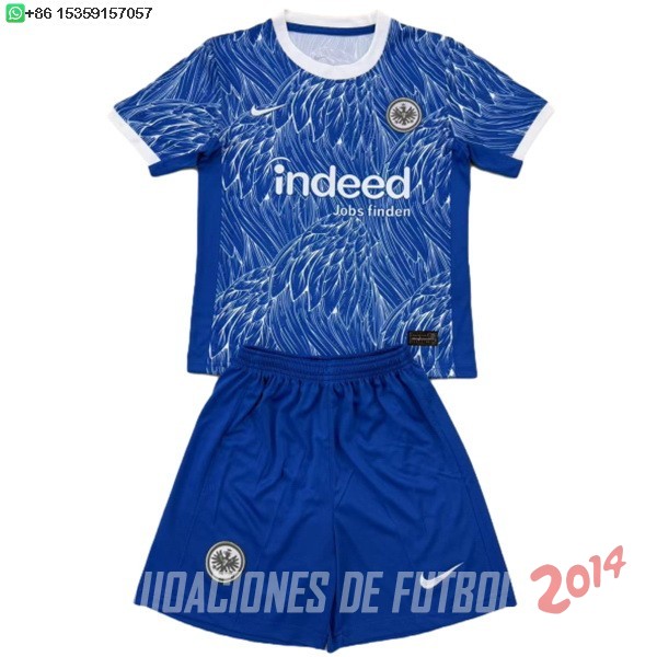 Camiseta Del Conjunto Completo Eintracht Frankfurt Ninos Concepto 2025/2026 Azul