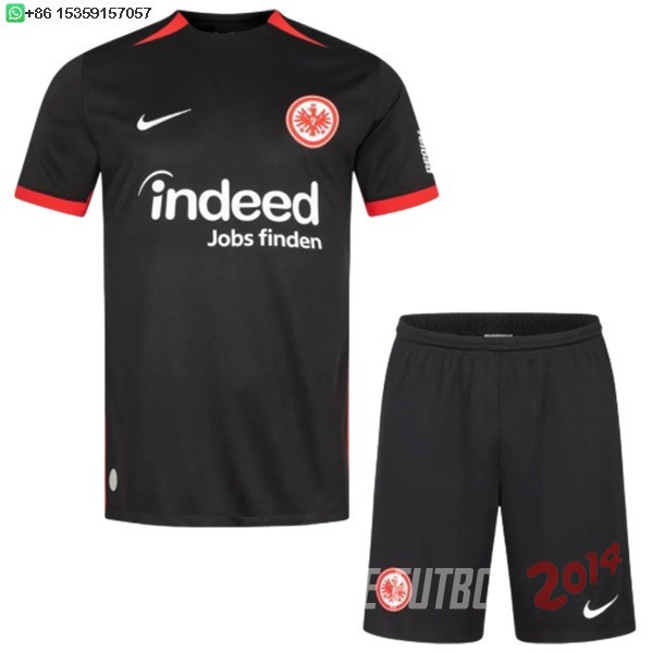 Camiseta Del Conjunto Completo Eintracht Frankfurt Ninos Segunda 2024/2025
