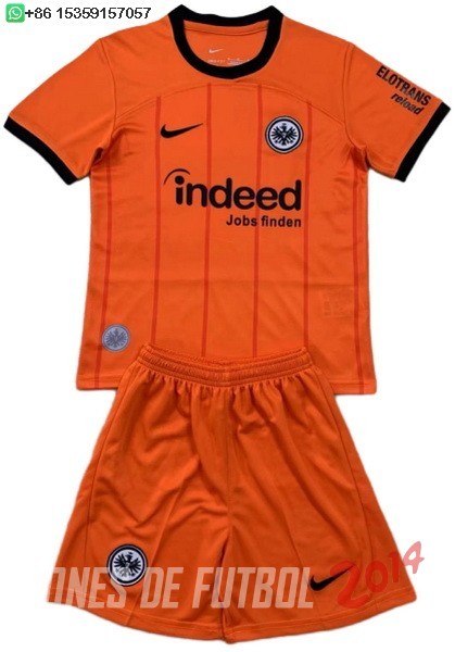 Camiseta Del Conjunto Completo Eintracht Frankfurt Ninos Tercera 2024/2025