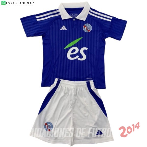 Camiseta Del Conjunto Completo Estrasburgo Nino Primera 2024/2025