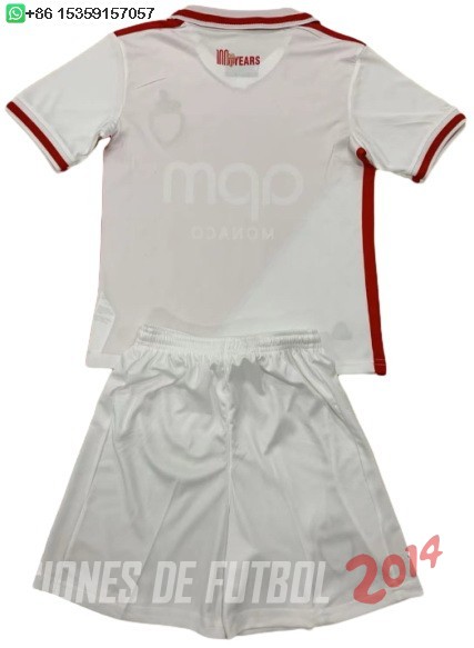 Camiseta Del Conjunto Completo Hombre AS Monaco Primera 2024/2025