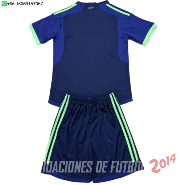 Camiseta Del Conjunto Completo Hombre Ajax Concepto 2024/2025 Azul