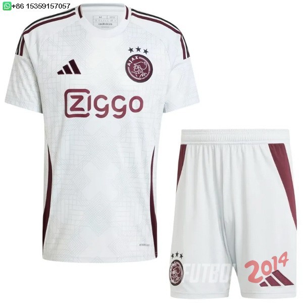 Camiseta Del Conjunto Completo Hombre Ajax Tercera 2024/2025