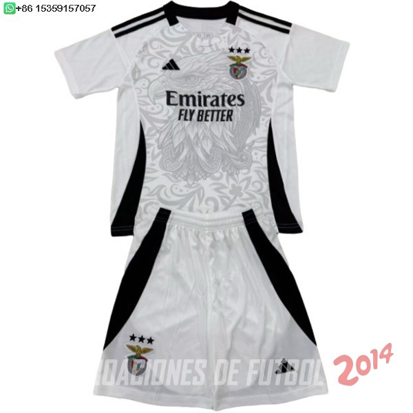 Camiseta Del Conjunto Completo Hombre Benfica Especial 2024/2025 Gris