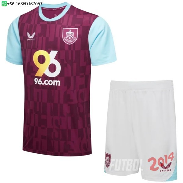 Camiseta Del Conjunto Completo Hombre Burnley Primera 2024/2025