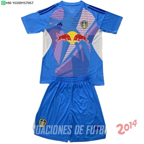 Camiseta Del Conjunto Completo Hombre Leeds United Portero 2024/2025 Azul