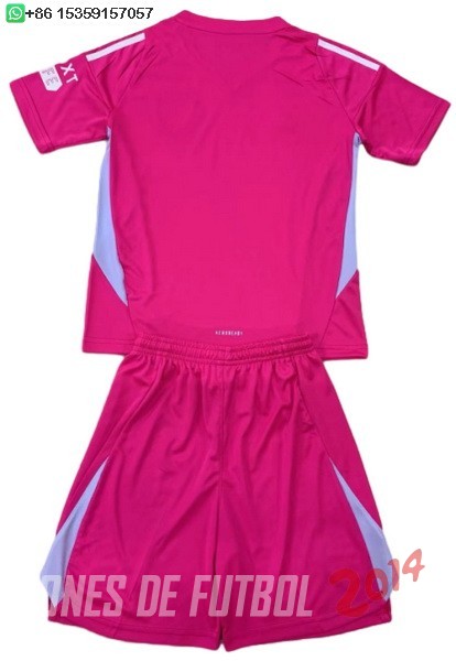 Camiseta Del Conjunto Completo Hombre Leeds United Portero 2024/2025 Rosa