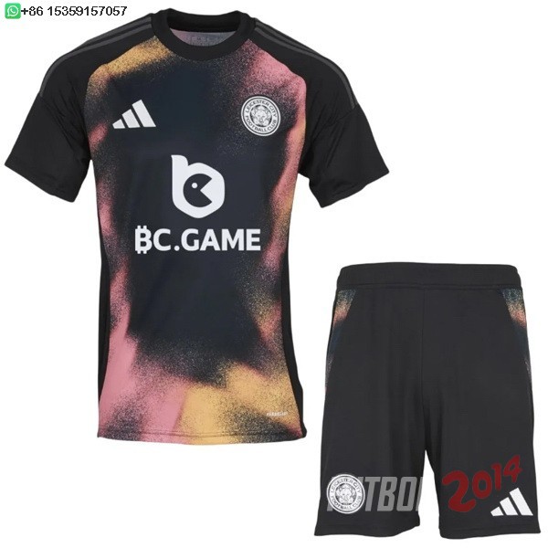 Camiseta Del Conjunto Completo Hombre Leicester City Segunda 2024/2025