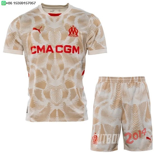 Camiseta Del Conjunto Completo Hombre Marsella Portero 2024/2025 Amarillo