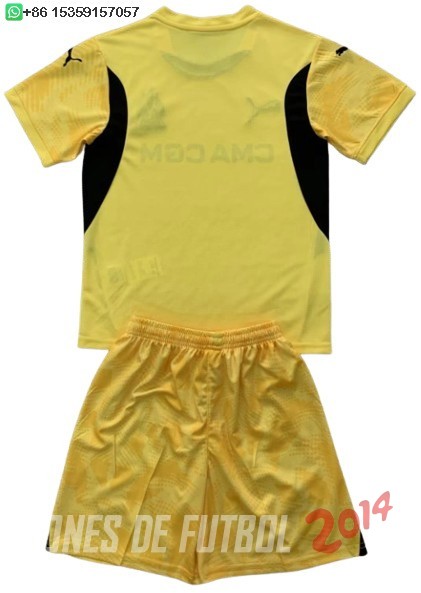 Camiseta Del Conjunto Completo Hombre Marsella Portero 2024/2025 I Amarillo