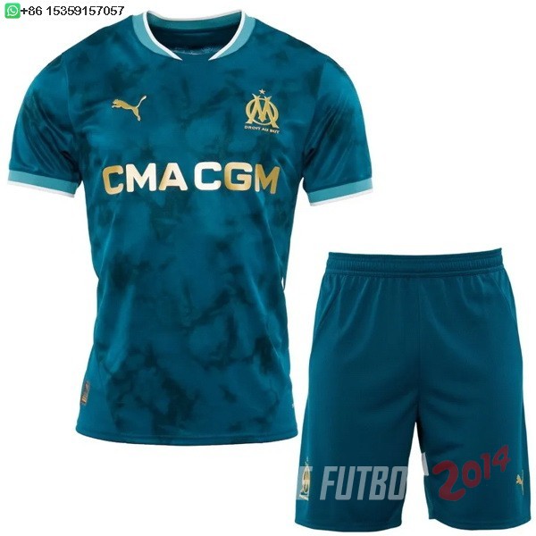 Camiseta Del Conjunto Completo Hombre Marsella Segunda 2024/2025