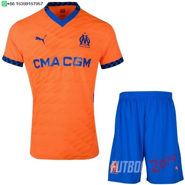 Camiseta Del Conjunto Completo Hombre Marsella Tercera 2024/2025