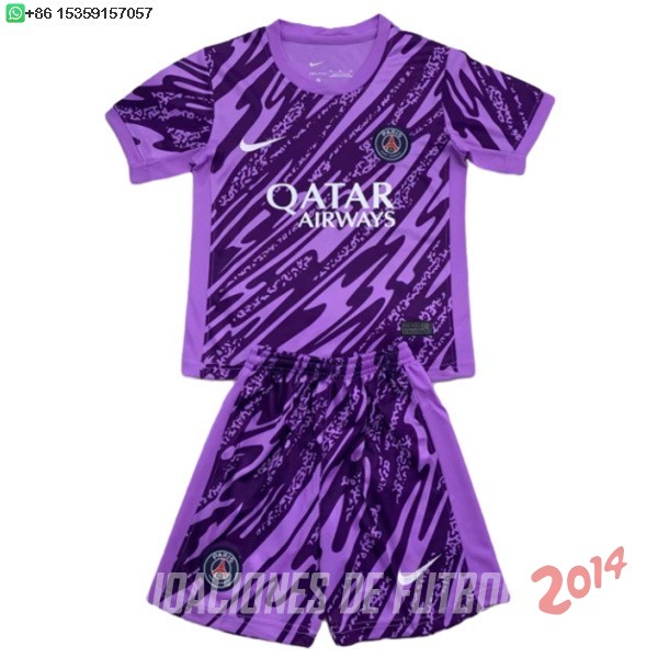 Camiseta Del Conjunto Completo Hombre Paris Saint Germain Portero 2024/2025 Purpura