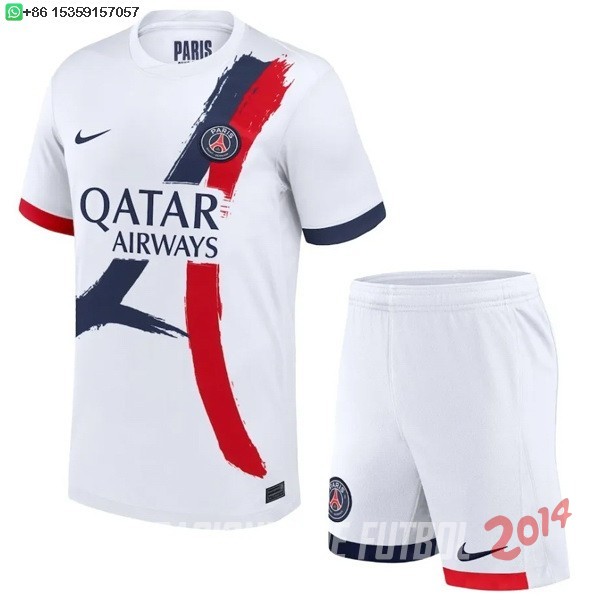 Camiseta Del Conjunto Completo Hombre Paris Saint Germain Segunda 2024/2025
