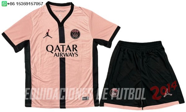 Camiseta Del Conjunto Completo Hombre Paris Saint Germain Tercera 2024/2025