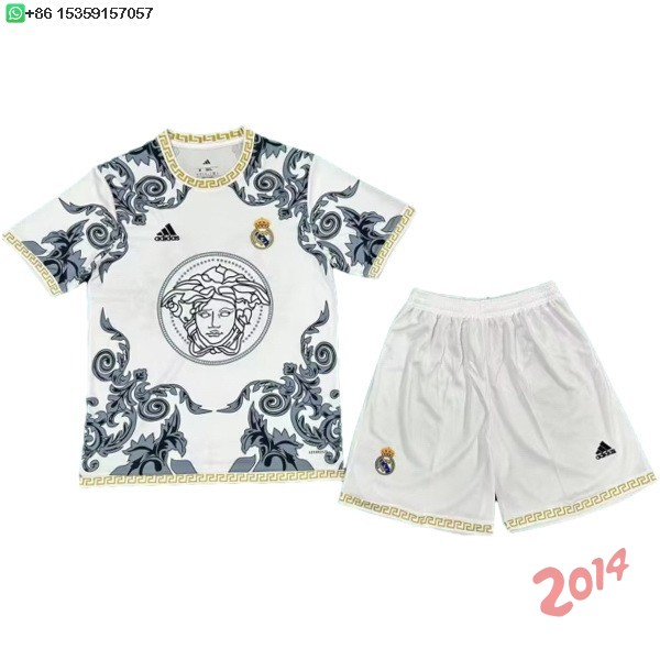 Camiseta Del Conjunto Completo Hombre Real Madrid Especial 2025/2026 Blanco Negro