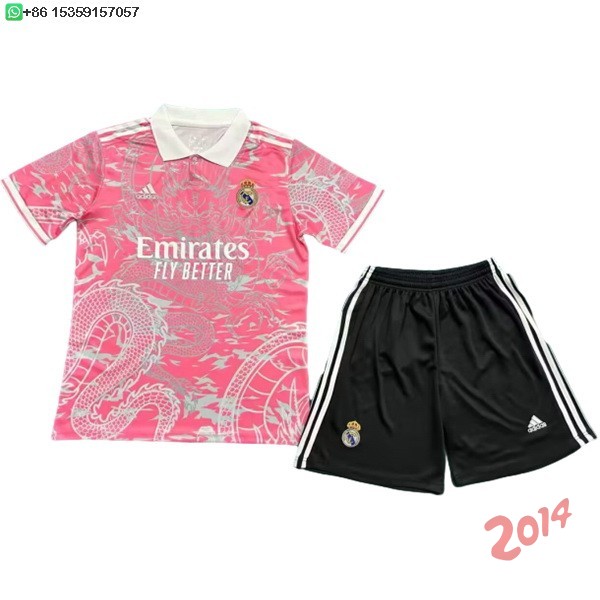 Camiseta Del Conjunto Completo Hombre Real Madrid Especial 2025/2026 Rosa Negro