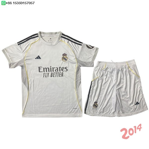 Camiseta Del Conjunto Completo Hombre Real Madrid Primera Concepto 2025/2026